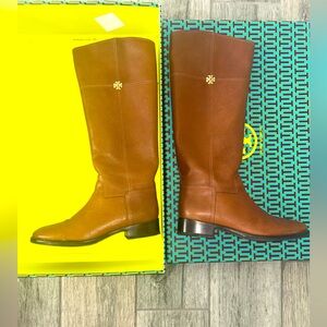 🤎👢Authentic Tory Burch Jolie Riding Boots Black Sz 10 EUC 🫶🏽🤎